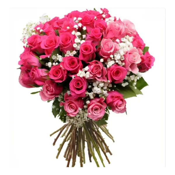 Bouquet de fleurs La Vie en Rose